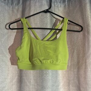 Lime Green Women's Sports Bra
